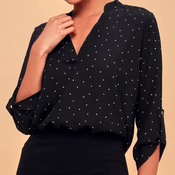 Black & White Polka Dot Top - Picture 2 of 4